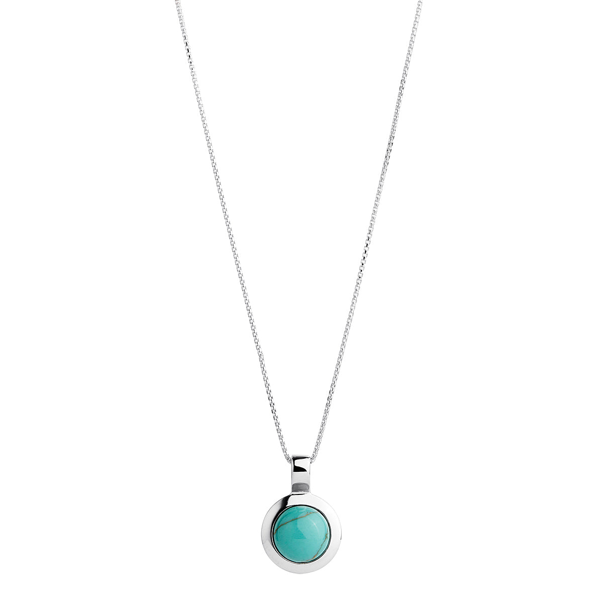 Husk Turquoise Small Necklace (45cm+ext)