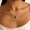 Husk Onyx Small Necklace (45cm+ext)