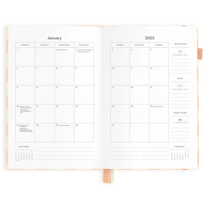 2025 A5 Horizontal Planner | Salmon Check