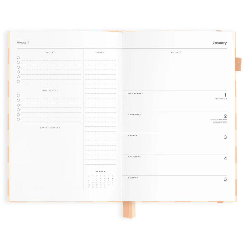 2025 A5 Horizontal Planner | Salmon Check