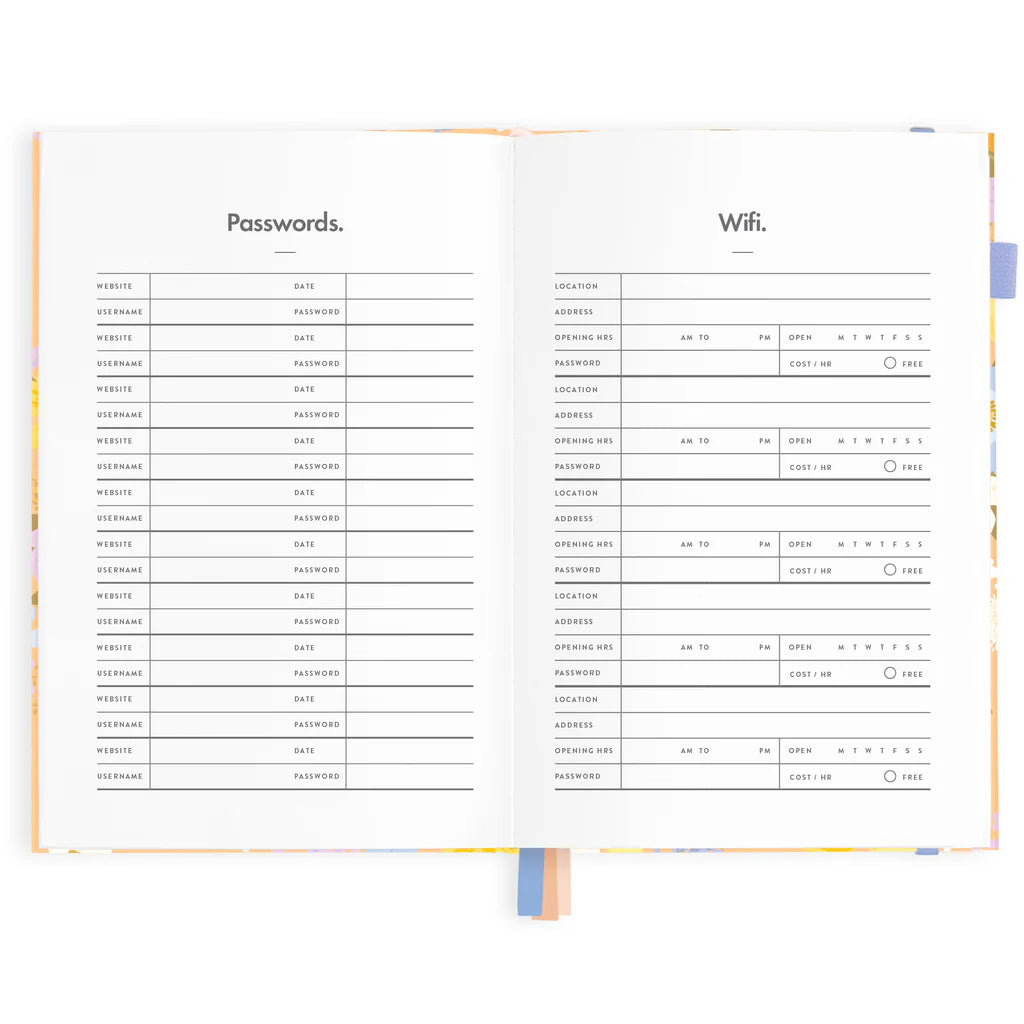 2025 Vertical Planner A5 | Botanika Peach