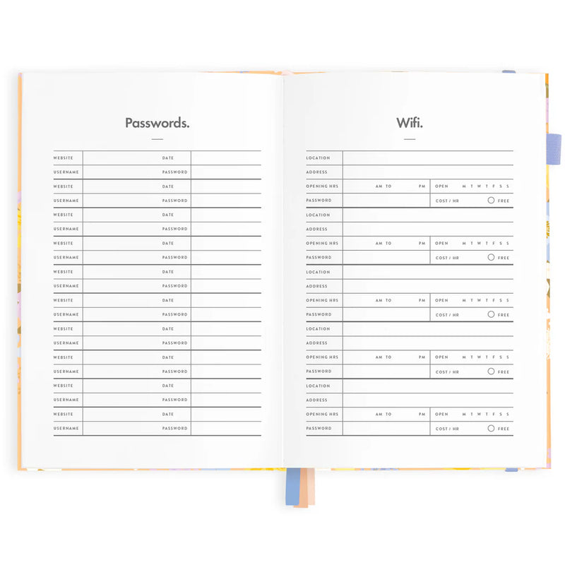 2025 Vertical Planner A5 | Botanika Peach