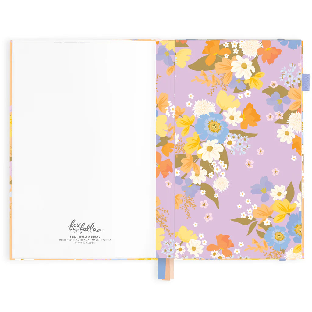 2025 Vertical Planner A5 | Botanika Peach