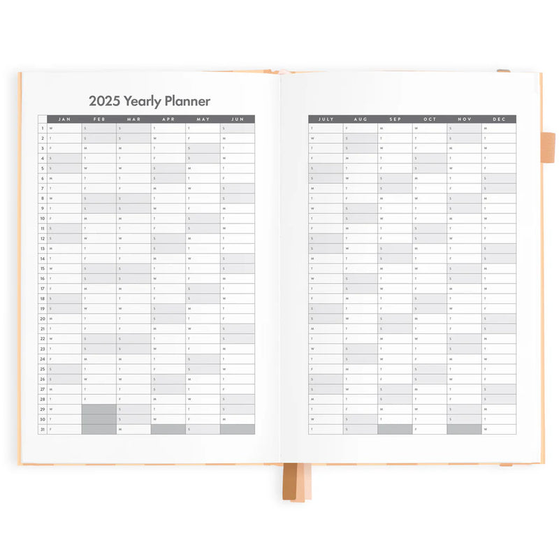 2025 A5 Vertical Planner | Corsica Stripe