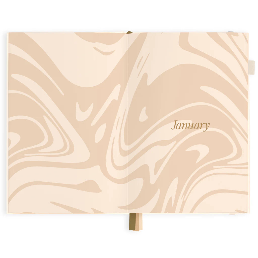 2025 A5 Horizontal Planner | Creme