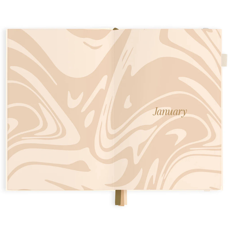 2025 A5 Horizontal Planner | Creme