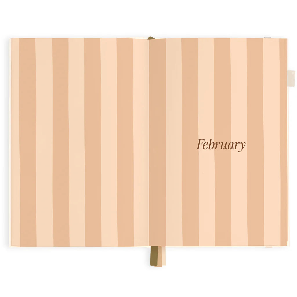 2025 A5 Horizontal Planner | Creme