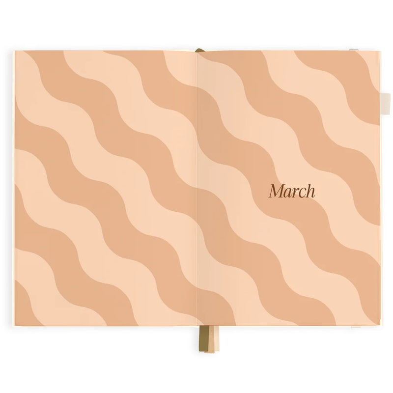 2025 A5 Horizontal Planner | Creme