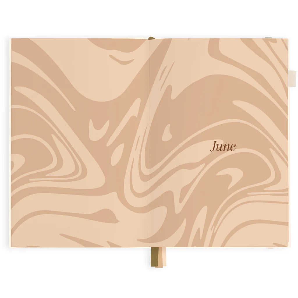 2025 A5 Horizontal Planner | Creme