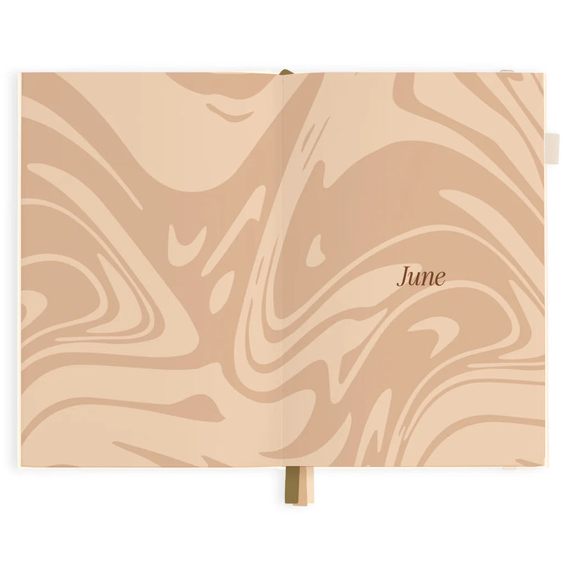 2025 A5 Horizontal Planner | Creme