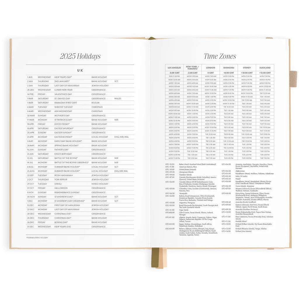 2025 A5 Horizontal Planner | Taupe