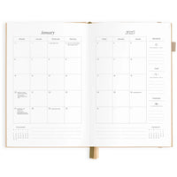 2025 A5 Horizontal Planner | Taupe