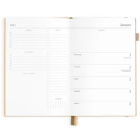 2025 A5 Horizontal Planner | Taupe