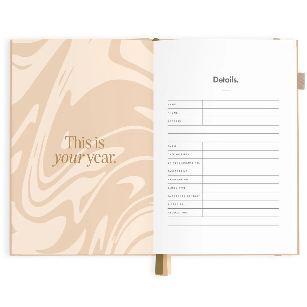 2025 A5 Horizontal Planner | Taupe