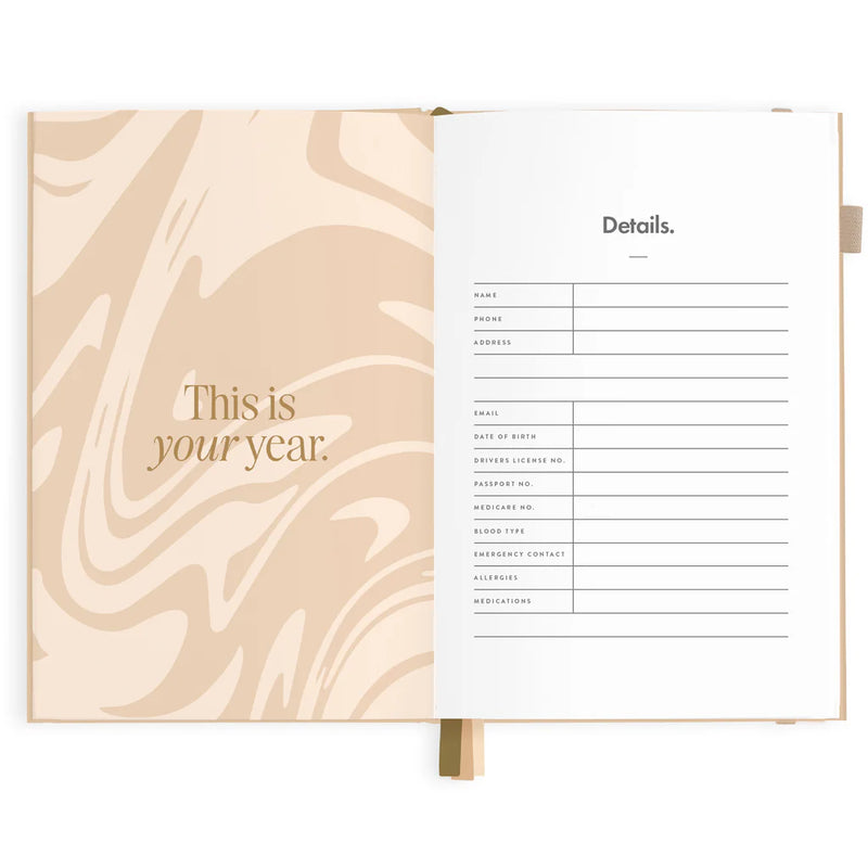 2025 A5 Horizontal Planner | Taupe