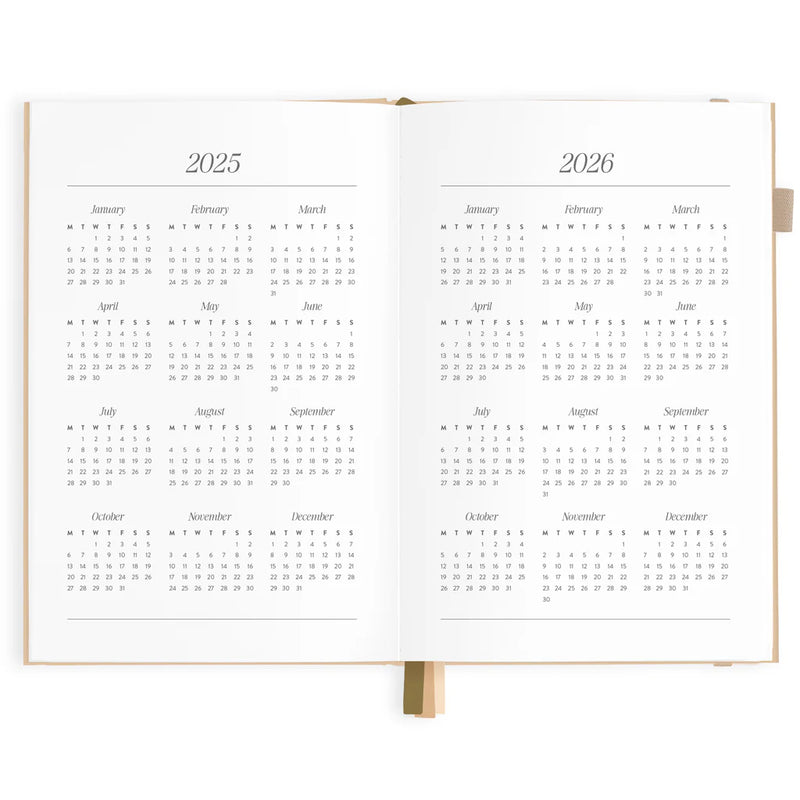 2025 A5 Horizontal Planner | Taupe