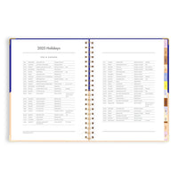 2025 A4 Academic Vertical Planner | Cobalt Ripple