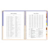 2025 A4 Academic Vertical Planner | Cobalt Ripple