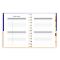 2025 A4 Academic Vertical Planner | Cobalt Ripple