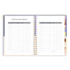 2025 A4 Academic Vertical Planner | Cobalt Ripple