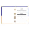 2025 A4 Academic Vertical Planner | Cobalt Ripple