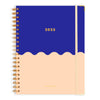 2025 A4 Academic Vertical Planner | Cobalt Ripple