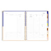 2025 A4 Academic Vertical Planner | Cobalt Ripple