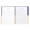 2025 A4 Academic Vertical Planner | Cobalt Ripple