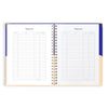 2025 A4 Academic Vertical Planner | Cobalt Ripple