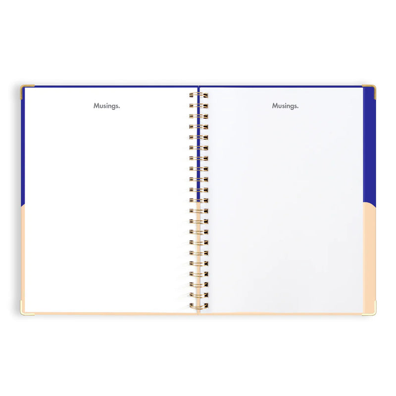 2025 A4 Academic Vertical Planner | Cobalt Ripple