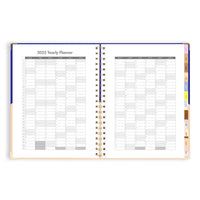 2025 A4 Academic Vertical Planner | Cobalt Ripple