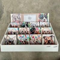 Pet Portraits by Amanda Brooks | Stone Drink Coaster Collection