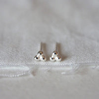 Trinity Ball Studs | Sterling Silver