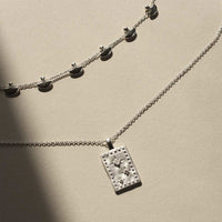 Rectangle Necklace | Sterling Silver