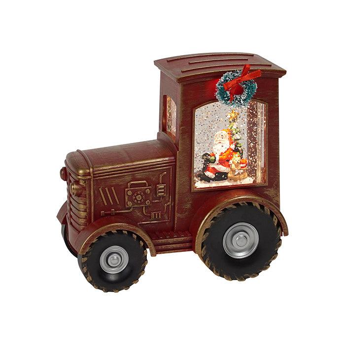 Resin Led Red Tractor