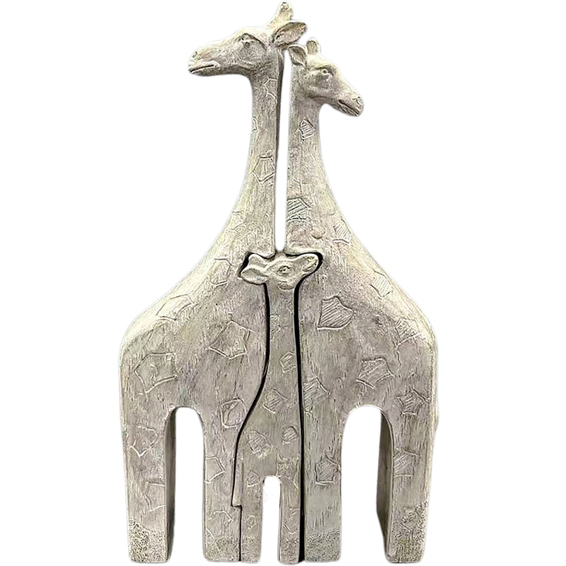 Giraffe-ic Affection Family Statue