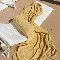 Inflatable Beach Pillow | Mango Bay Golden Mustard