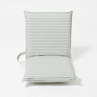 Folding Seat | The Vacay Olive Stripe