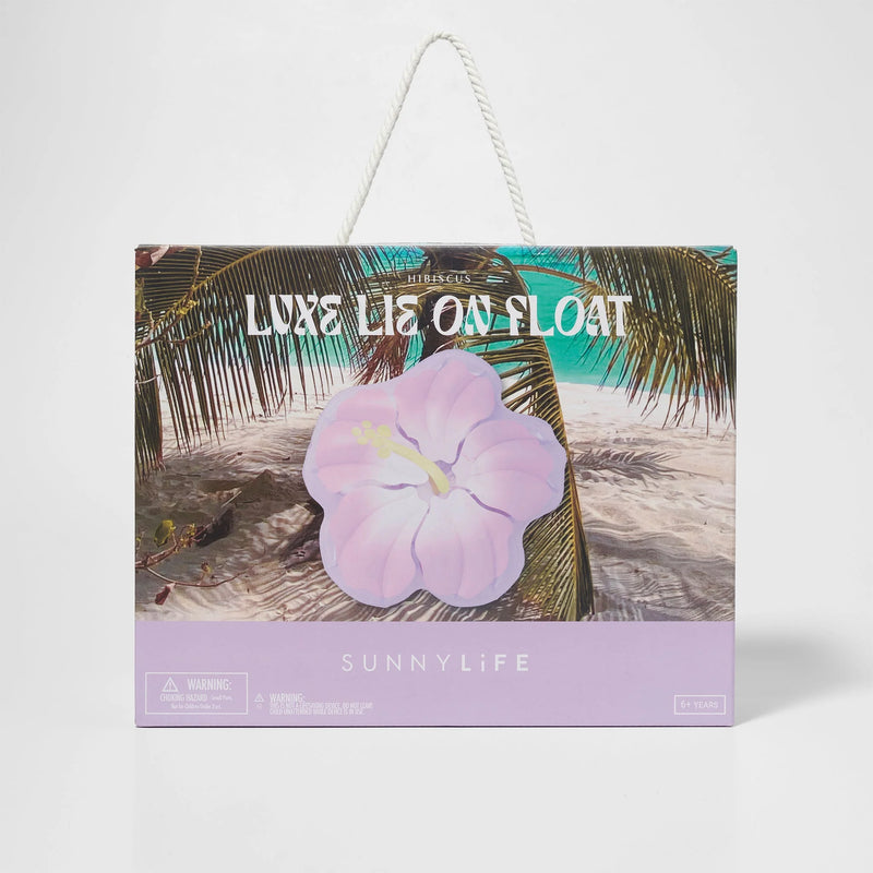 Luxe Lie-On Float | Hibiscus Pastel Lilac