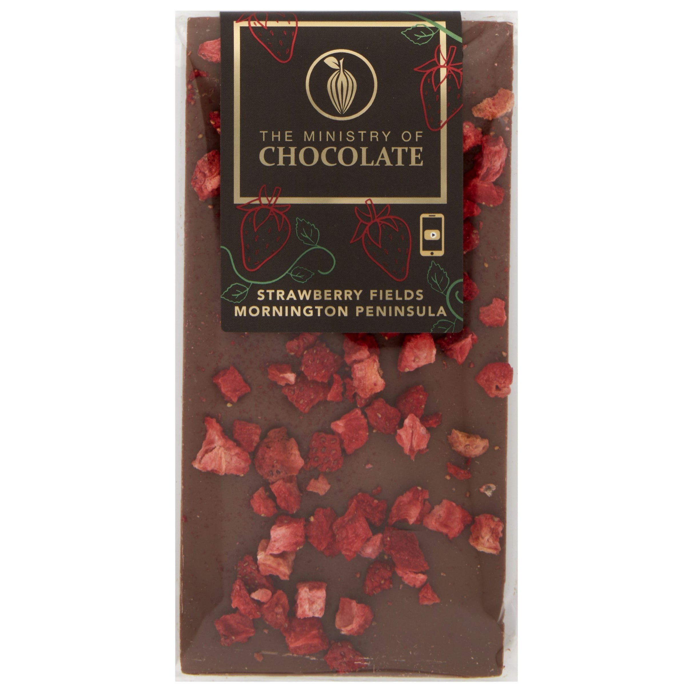 Strawberry Fields | 100g Milk Chocolate Bar