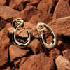 Baby Curl Yellow Gold Stud Earring