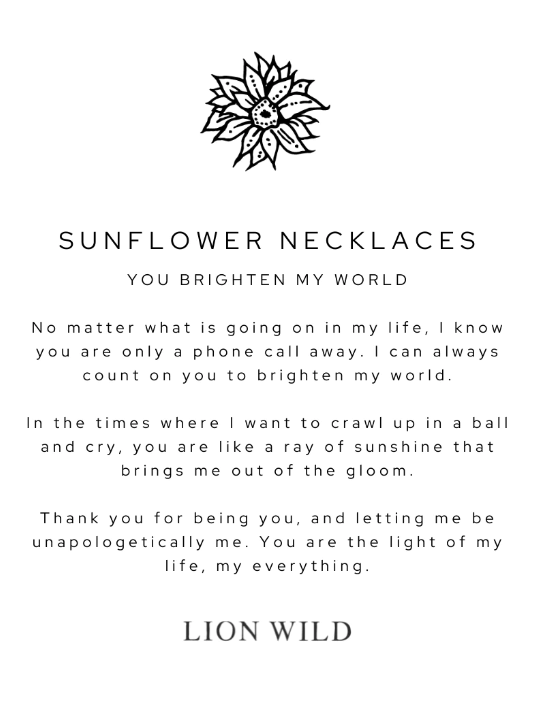 Sunflower Necklaces