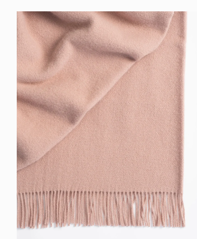 Nevis Lambswool Throw | Rose | 130 x 200cm