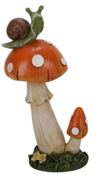 Resin Mushroom Snail & Frog