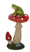 Resin Mushroom Snail & Frog