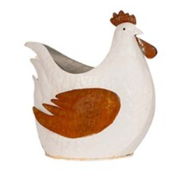 Fat Chooks White/Rust