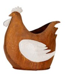 Fat Chooks White/Rust