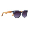 Lila Grace Midnight Blue l Black Graduated Lens l Walnut Arms