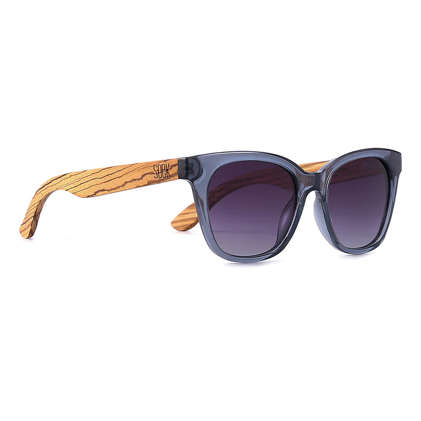 Lila Grace Midnight Blue l Black Graduated Lens l Walnut Arms