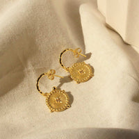 Small Hoop Earrings | 18KT Yellow Gold Plate